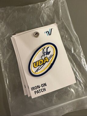 UDA Dance Patch Yellow & Navy Iron-On Patch -8 total patches